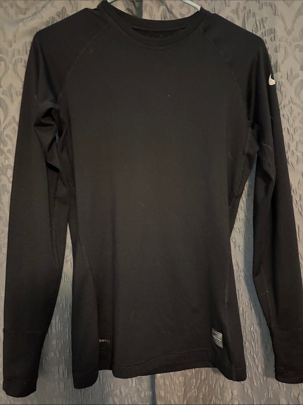 Nike Black Long-Sleeve fleece lined